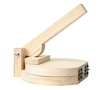 Jojomino Presse à tortilla en bois pour boulettes de maïs Chapati Roti Accessoires de cuisine