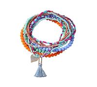 Jojomis Bracelets de Cheville Boho Bijoux de Pied Perles Chaîne de Pied pour Vacances Été- 10pcs