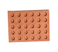 Jojomis Brique en Silicone pour Maquettes - Petite Brique de Mur Béton - Table de Sable Portable - Construction Dioramas et Maisons Miniatures- 30 Briques Hexagonales