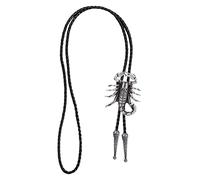 jojomis Cravate Western Cowboy Scorpion Rodéo Cravate Rodéo Cravate Avec Pointe Métal Réglable Pour Fête Mode Mariage