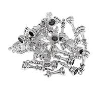 jojomis Lot de 30 pendentifs pour bijoux à suspendre Motif pièces d'échecs