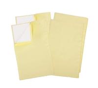 jojomis Lot de 4 chiffons de nettoyage pour bijoux en microfibre douce, bicolore, multifonction, quatre couches, pour l'entretien des montres - Jaune