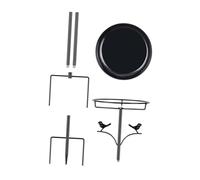 jojomis Mangeoire à oiseaux avec base à 4 dents facile à nettoyer - Bol accessoire de recharge pour patio, jardin, amateurs d'oiseaux en plein air