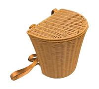 jojomis Panier à dos en polypropylène fait à la main avec bretelles 34 x 23,9 x 34,8 cm, léger, multifonctionnel, pour la cueillette du verger, le jardinage, le shopping