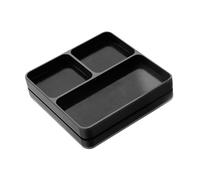 jojomis Plateau porte-outils en métal pour réparation de téléphone, équipement électronique et voitures télécommandées 9,6 x 9,8 cm - Noir