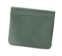 jojomis Pochette de beauté compacte au design élégant - Organiseur de maquillage de voyage - En cuir synthétique - Fermeture automatique - Languette à ressort - 12 x 11 cm, vert, 1