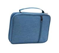 Jojomis Sac de Protection pour Bible Sac d'église avec Compartiment Multifonction Poche Zippée Étui Transport Portable Housse pour Tablette Gris Clair 28x20.5x5.5 cm- Bleu