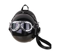 Jojomis Sac en Forme de Casque Sac à Bandoulière Créatif Polypropylène 9.06x6.30x10.04 inch pour Hommes Cyclisme Voyage Shopping Fête- Noir