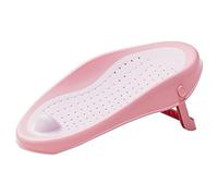 jojomis Support de douche pour bébé qui empêche de glisser - Confortable - Design bionique - Côté surélevé - Support portable pour la maison, la baignoire, les enfants et les nouveau-nés - Rose