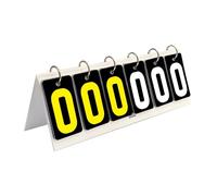 Jojomis Tableau Score Afficheur Score Marqueur 6 Chiffres Acrylic Flip 6 Digits for Team Games