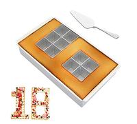 JOJOR Moulle Gâteau Anniversaire Chiffre, Nombre Cake, Moulle Chiffre Cake, Moulle Number Cake, Moule Gâteau Rectangle Pratique pour Faire Chiffres et Lettres, Amovibles Blocs Combinaison libre