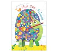 Jojo's AG-66285 Carte de vœux avec inscription « First Day at School » Motif tortue éponge