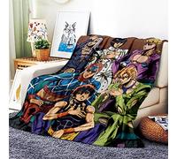 JoJo's Bizarre Adventure Couverture De Lit De Couverture Douce Chaude En Flanelle De Haute Qualité Adaptée à Lacouverture De Climatisation Couverture Bébé Plaids En Flanelle (40x60in(100x150cm))