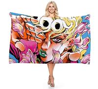 JoJo's Bizarre Adventure-Giorno Giovanna Anime Microfibre Léger Absorption Sans Sable Séchage Rapide Serviette De Plage Camping Serviette Voyage Piscine Pique-nique Bain Serviette De Bain