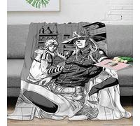 JoJo's Bizarre Adventure Guido Mista/Julius·Caesar·Zeppelin Impression numérique 3D animée Couverture en micro polaire ultra-douce en flanelle entretien facile