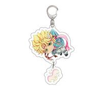JoJo's Bizarre Adventure Porte Clé Anime Dio Brando Cosplay Figure Acrylique Porte Clé Accessoires Joseph Joestar Pendentifs Décorations Sac à Dos,Taille Unique