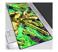 JoJo's Bizarre Adventure Tapis de Souris XL 700x300mm Hydrorésistant Anime Mouse Pad Grand Tapis de Souris Gamer avec Base en Caoutchouc Anti-Glissant Surface Texturée pour Ordinateur et PC,H
