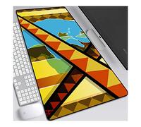 JoJo's Bizarre Adventure Tapis de Souris XL 800x300mm Hydrorésistant Anime Mouse Pad Grand Tapis de Souris Gamer avec Base en Caoutchouc Anti-Glissant Surface Texturée pour Ordinateur et PC, A