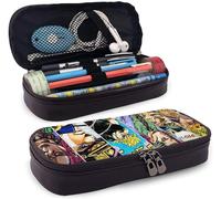 Jojo's Bizarre Dio Dio Trousse En Cuir Haute Capacité Pour Crayons, Stylos, Papeterie, Maquillage, Pièces De Monnaie