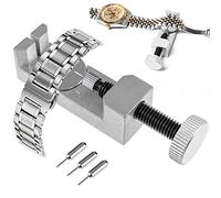 Jokapy Kit de retrait de maillons de montre - Outil de réparation pour réglage de bracelet de montre - Outil de raccourcissement de la taille du bracelet de montres avec 3 broches de poinçonnage