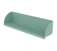 Jokapy Lavabo en silicone - Protection anti-éclaboussures avec 4 ventouses - Pour salle de bain d'enfant - Bords surélevés - Design pour cuisine et salle de bain - Vert