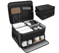 Jokapy Organisateur de coffre de golf avec compartiment séparé pour 2 paires de chaussures jusqu'à 16 ans - Organiseur de casier de voiture de golf pour balles, vêtements, gants, accessoires