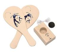 Vilac – Jeu de plein air Jokari Marine Nationale – Bois, 2 raquettes et balle, dès 5 ans