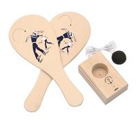 Vilac – Jeu de plein air Jokari Marine Nationale – Bois, 2 raquettes et balle, dès 5 ans
