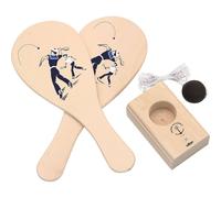 Vilac – Jeu de plein air Jokari Marine Nationale – Bois, 2 raquettes et balle, dès 5 ans