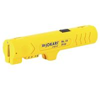 JOKARI T30140 Dénudeur Strip No. 14 (pour câbles en PVC avec un Ø de 4,4 à 29,9 mm, pour dénuder dans les boîtes de raccordement, lame pour la découpe longitudinale incluse) 460230