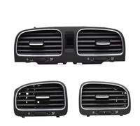 Jokcqfx pour VW pour Golf 6 MK6 Panneau Avant Console Vents Tableau De Bord Louver Climatisation Ventilation Sortie 5K0819728 5K0819703 Grille D'aération Tableau Bord Avant(3 PCS)
