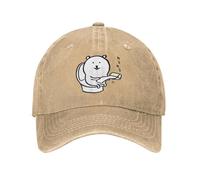 Joke Bear Poopoo Sun Casquette de Baseball Classique Hommes Adulte lavé Trucker Chapeau Impression Tennis Skate Snapback Cap Idée Cadeau