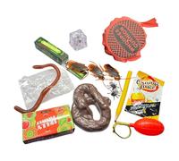 Joke Toy Kit - Realistic Portable Accessories Parties Favors | April Fools Kids Prank Gadgets Box, for Festival Home Activities Fun Moments, Realistic Portable Accessories