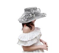 JokeLomple Chapeau été Femme Large Feuille Fleur, Mariage Plage Soleil