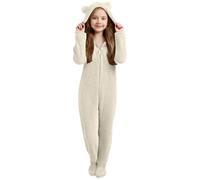 JokeLomple Combinaison Chaude Ultime pour bébé Fille, Barboteuse complète avec Pieds antidérapants pour Nouveau-né, Tenue d'hiver Confortable