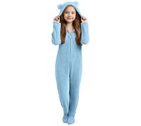 JokeLomple Combinaison Chaude Ultime pour bébé Fille, Barboteuse complète avec Pieds antidérapants pour Nouveau-né, Tenue d'hiver Confortable