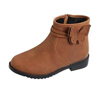 JokeLomple Enfant Bébé Bottes - Fourrée Chaussures d'hiver Chaussures Bambin Bottines Filles Bottes de Neige Baskets pour Bébé Fille Lumières dans la Semelle Garçon Fille Bottes à Lacets