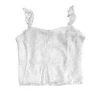 JokeLomple Femme Débardeur T-Shirt Doux et Confortable Lâches Haut Casual Lâches Haut Col V Crochet Tricot Debardeur Crochet Top Ete Fluide Ample Jogging Running Fitness Tank Top T-Shirt de Plage #1