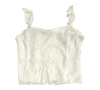 JokeLomple Femme Débardeur T-Shirt Doux et Confortable Lâches Haut Casual Lâches Haut Col V Crochet Tricot Debardeur Crochet Top Ete Fluide Ample Jogging Running Fitness Tank Top T-Shirt de Plage #1