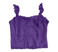 JokeLomple Femme Débardeur T-Shirt Doux et Confortable Lâches Haut Casual Lâches Haut Col V Crochet Tricot Debardeur Crochet Top Ete Fluide Ample Jogging Running Fitness Tank Top T-Shirt de Plage #1