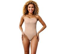 JokeLomple Femmes Col V Bodysuit - Femme Plunge Backless Body Shaper Femme sous-vêtements Body Sexy Gaine Amincissante Invisible Shaper Minceur Corset Bustier Combinaison Sculptant