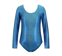 JokeLomple Justaucorps de Gymnastique à Manches Longues pour Filles, Justaucorps de Danse Brillant, Justaucorps de Ballet, Justaucorps de Yoga Classique, Combinaison de Gymnastique