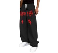 JokeLomple Pantalon Cordon Gothique imprimé, Streetwear Look Quotidien