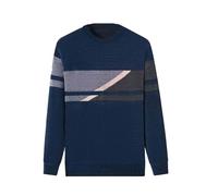 JokeLomple Pull à col en V Homme - Pull Over Homme Col Arrondi Christmas Sweater col Rond Casual Vintage Oversize Sportswear Slim Fit Chaud en Maille Sweat pour l'hiver À col Rond Moderne