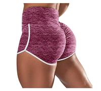 JokeLomple Slip Leggings Compression Capris Shorts Vélo Femmes Yoga Shorts Pantalons d'entraînement Short Cuir Sexy Moulant