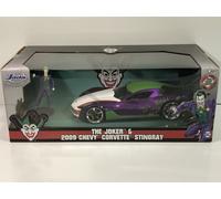 Joker 1969 Chevrolet Corvette Stingray Avec Figurine Échelle 1:24 Jada 31199