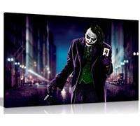 Joker & Card Batman Tableau mural sur toile Motif Batman 24 x 16 cm