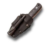 Joker Couteau de survie sportif Hérisson TS1 CM81-F, manche en toile micarta, couteau avec lame de 7,5 cm, étui en kydex avec paracorde 550, outil de pêche, chasse, camping et randonnée.