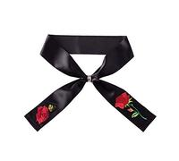 Joker Cravate décontractée brodée pour femme Nœud papillon Bijoux Nœud papillon Petite écharpe Finition attrayante