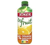 JOKER - Le Fruit Orange Sans Pulpe 1L - Lot De 4